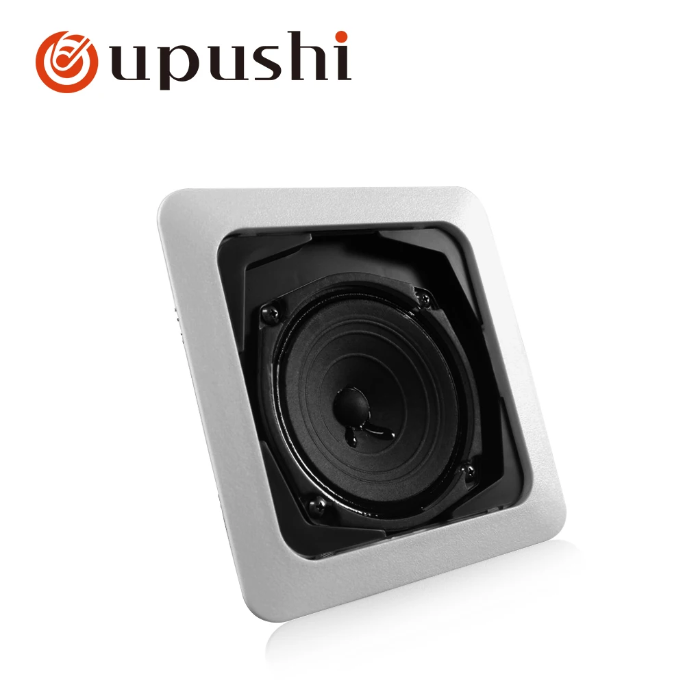 Oupushi ceiling surround sound system 6W 10W roof speakers home 100V Pa system square shape in ceiling loudspeaker