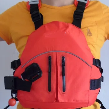 성인용 카약 PFD 구명 조끼, 래프팅 구명 조끼, 부력 보조, PFD CE 인증, 레드 컬러 