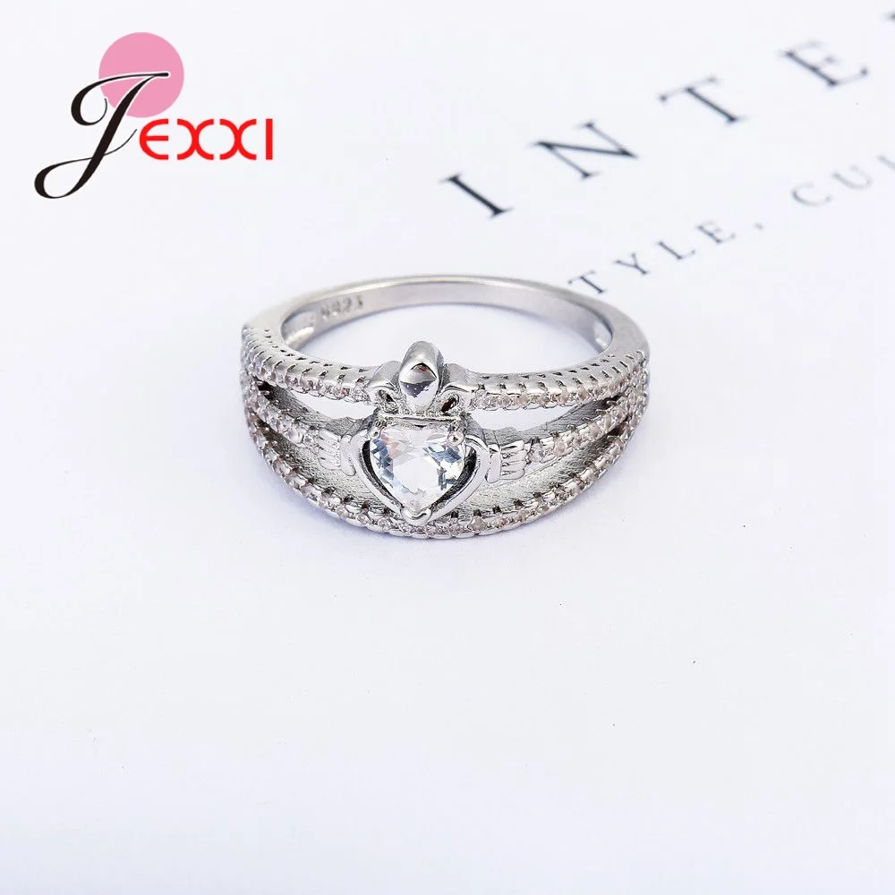 Complex Workmanship Exaggerated Irregular Cutting Fashion Glamour Cubic Zircon 925 Sterling Silver Female Rings Surprise