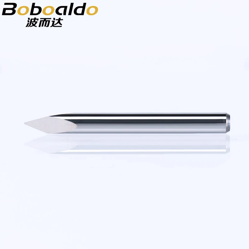 10pc/lot 3.175mm 3 Edge Carbide Pypamid bits CNC Engraving Bits Router Machine 3 face Stone Carving Woodworking Tools