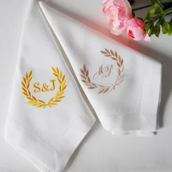 12 Pieces Customized Napkin Personalized Napkins Custom napkins Embroidered Cloth Napkins Wedding Gift Monogrammed Napkins