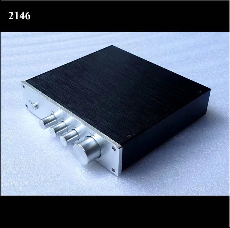 2146 Full Aluminum Headphone Enclosure Amplifier Chassis DAC Box Premplifier Case Free ship