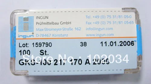 100PCS/LOT INGUN  GKS-100-217-170 GKS-100 217 170 A 2000 Spring Test Probe Pogo Pin made in Taiwan