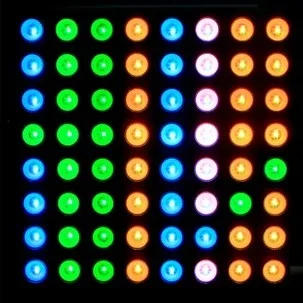 10PCS x 5MM 8X8 RGB Full Color 60*60 LED Dot Matrix Digital Tube Module LED Display Module 2388RGB