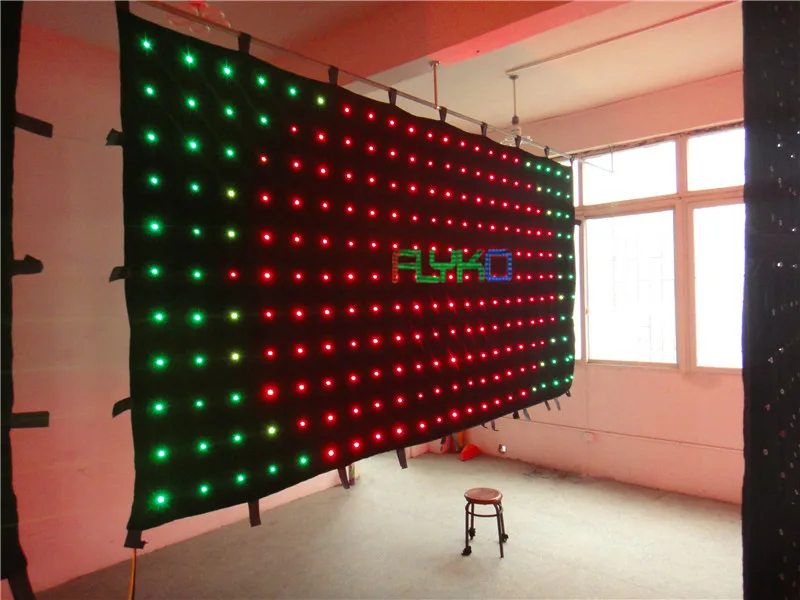 

hight quality falling star led video curtain on aliexpress