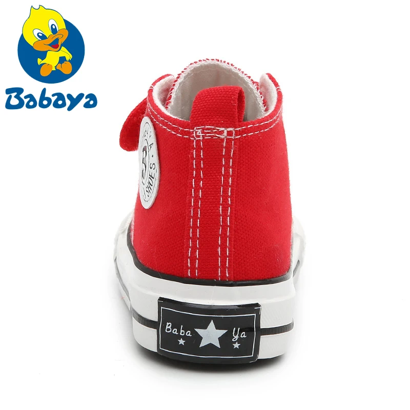 Children Canvas Shoes Girls Sneakers High Boys Winter Shoes Breathble 2019 Autumn Winter Fashion Kids Casual Shoes Toddler Boots