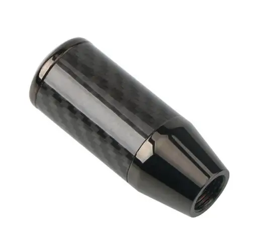 

Универсальная автомобильная черная ручная ручка переключения передач из углеродного волокна, короткая ручка рычага переключения передач