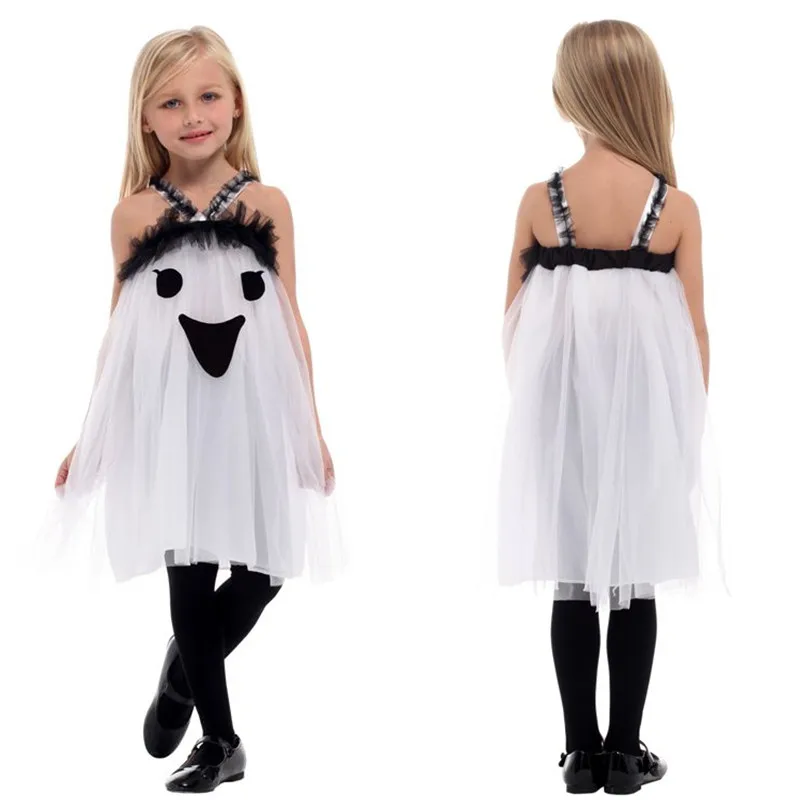 Dzieci Dziecięce Diabełek Diabeł Koszulka Kostium Cosplay Dziewczynka Halloween Duch Straszny Przebranie Karnawał Purim Parada Scena Impreza Zabawna Sukienka