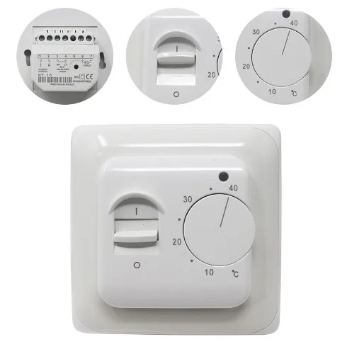 Lantai Penghangat Ruangan Thermostat Machanical Penghangat Ruangan Temperature Controller Manual Lantai Hangat Thermostat Kamar Suhu Controller