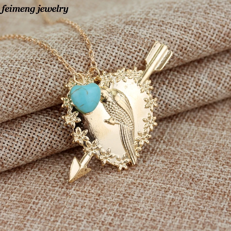 Collar con colgante de loro Max 2 Broke Girls, venta al por mayor