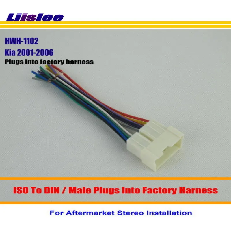 

For Kia Amanti/Optima/Rio/Sedona Car Stereo Radio ISO Wire Harness Connector Cable Plugs into Factory Harness