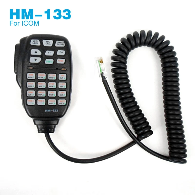 8 Pin RJ-45 HM-133 ไมโครโฟนสำหรับ ICOM IC-2725E IC-208H IC-E208 IC-207H D-800H รถวิทยุ Handheld Mic