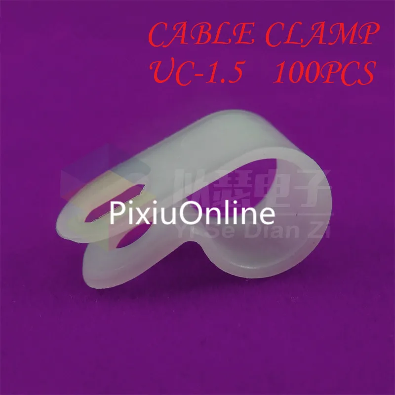 100PCS  YT454   The UC Series UC-1.5 Wire Clamp Wiring Fixed Button R Type Clamp Drop Shipping