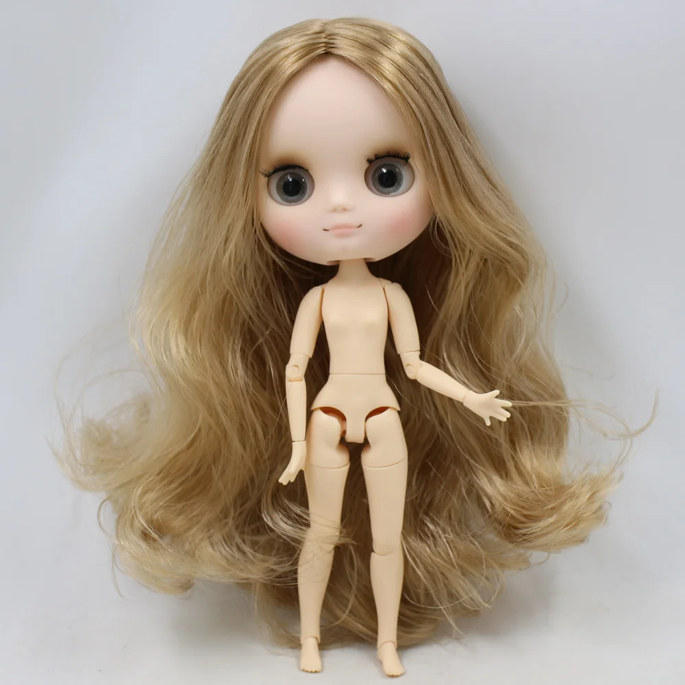 ICY DBS Blyth Doll Middie Brown Hair Matte Face Joint Body Neo 1/8 BJD 20cm Height