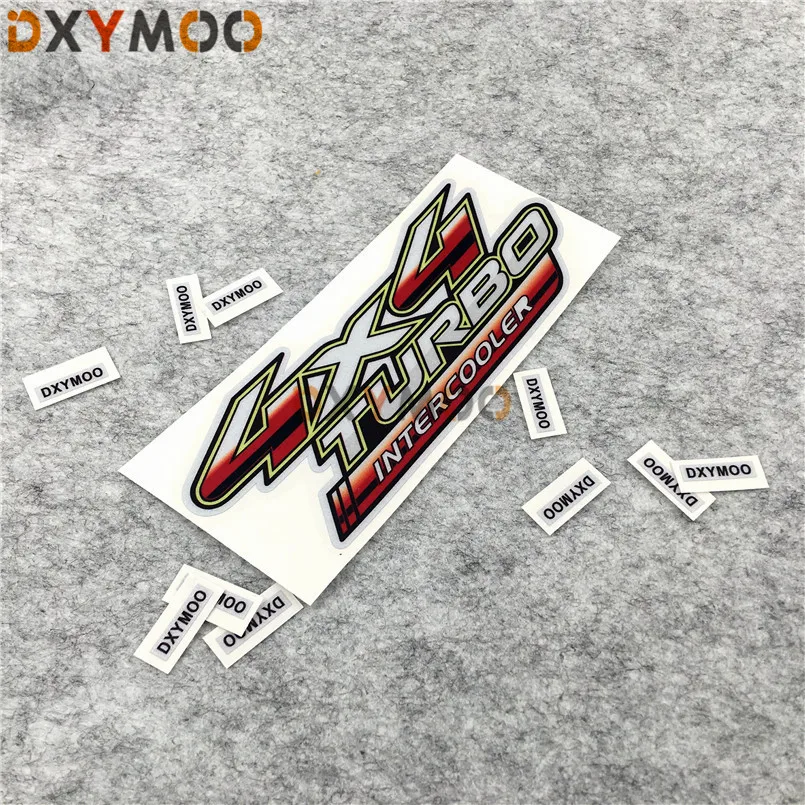 2PCS Reflective Car Styling Off Road 4x4 Turbo SUV INTERCOOLER Fashion Car Stickers 15x6cm