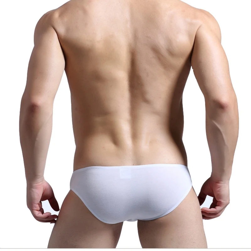 New thin model men sexy underwear low-waist small triangle briefs solid 6 color High quality 6Pcs/LOT man underpants