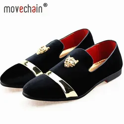 Men's Fashion Embroidery Loafers Mens Casual Outdoor Driving Moccasins Shoes Youth Trendy Party Flats