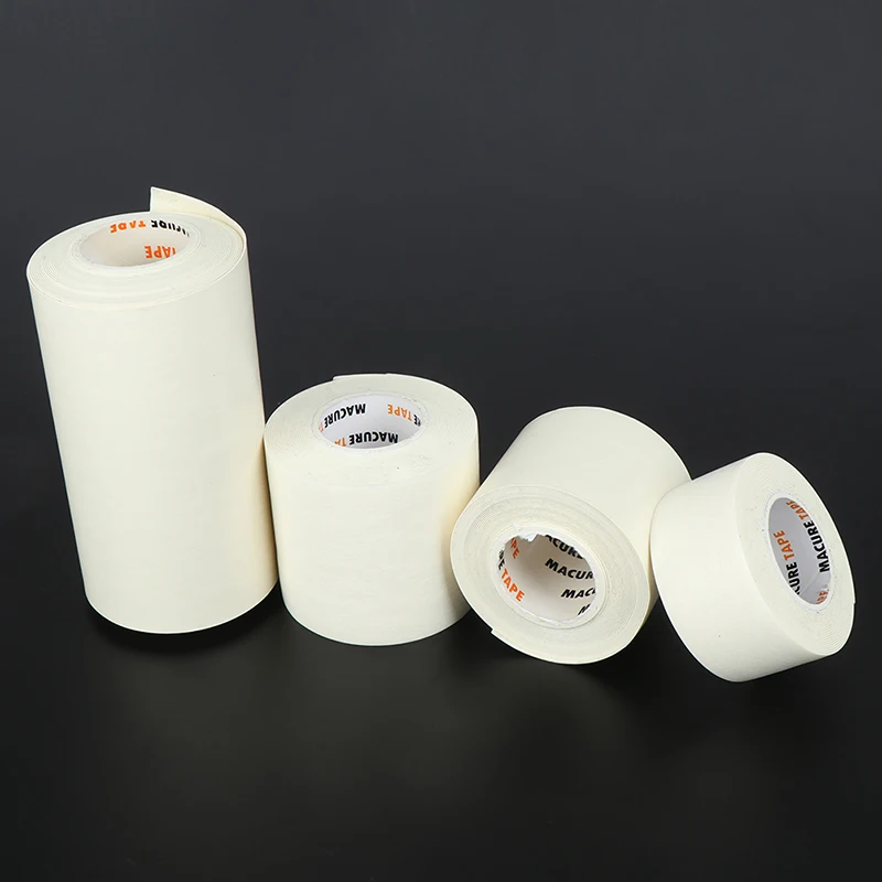 1 x Roll Sponge Beige Premium Adhesive Tape Sport Binding Physio Muscle 25/40/100mm Elastic Bandage Strain Injury Support