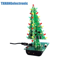 Christmas Trees LED DIY Kit Professional Red Green Flash LED Circuit