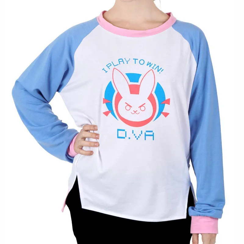 

New Overwatches Thin Sweatshirt OW DV.a long Sleeve Hooded jacket Sweatshirt Dva Cosplay Halloween Costume Autumn Couple clothes