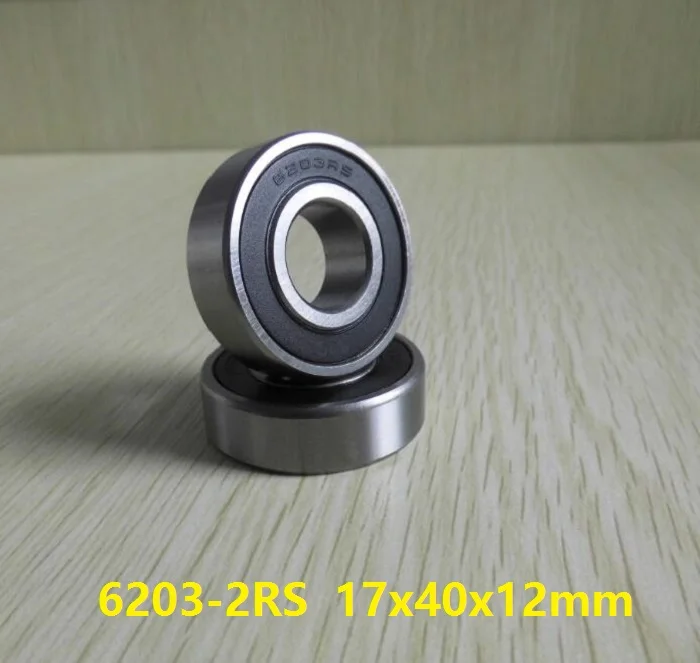 

20pcs/lot 6203RS 6203-2RS 6203 2RS RS ball bearings 17*40*12mm Deep Groove Ball bearing 17x40x12mm