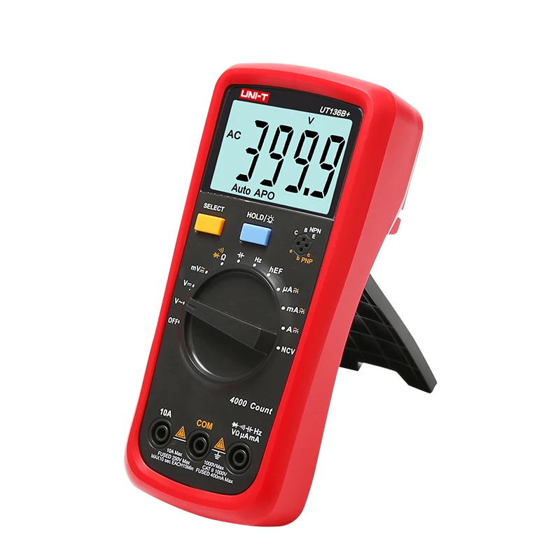 UNI-T UT136B+ Digital Multimeter Large LCD Dual Display 1000V 10A AC DC Voltmeter Current Test Meter