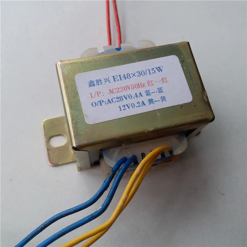 28V 0.4A 12V 0.2A Transformer 220V input 15VA EI48*30 Japan humidifier power transformer