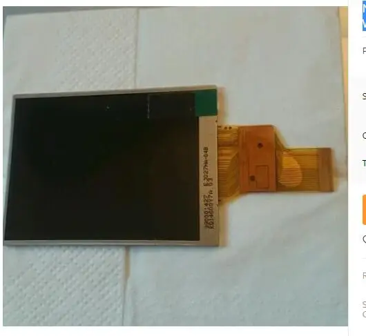 Nuevas piezas de reparación de pantalla LCD para cámara Digital SONY DSC-J20 TF1 J20 con retroiluminación
