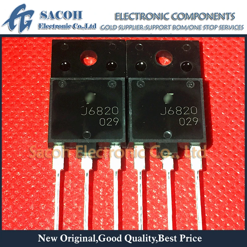 

New Original 10Pcs/Lot J6820 FJAF6820 OR J6820L FJAF6820L 6820 TO-3PF 20A 750V Power NPN Silicon Transistor