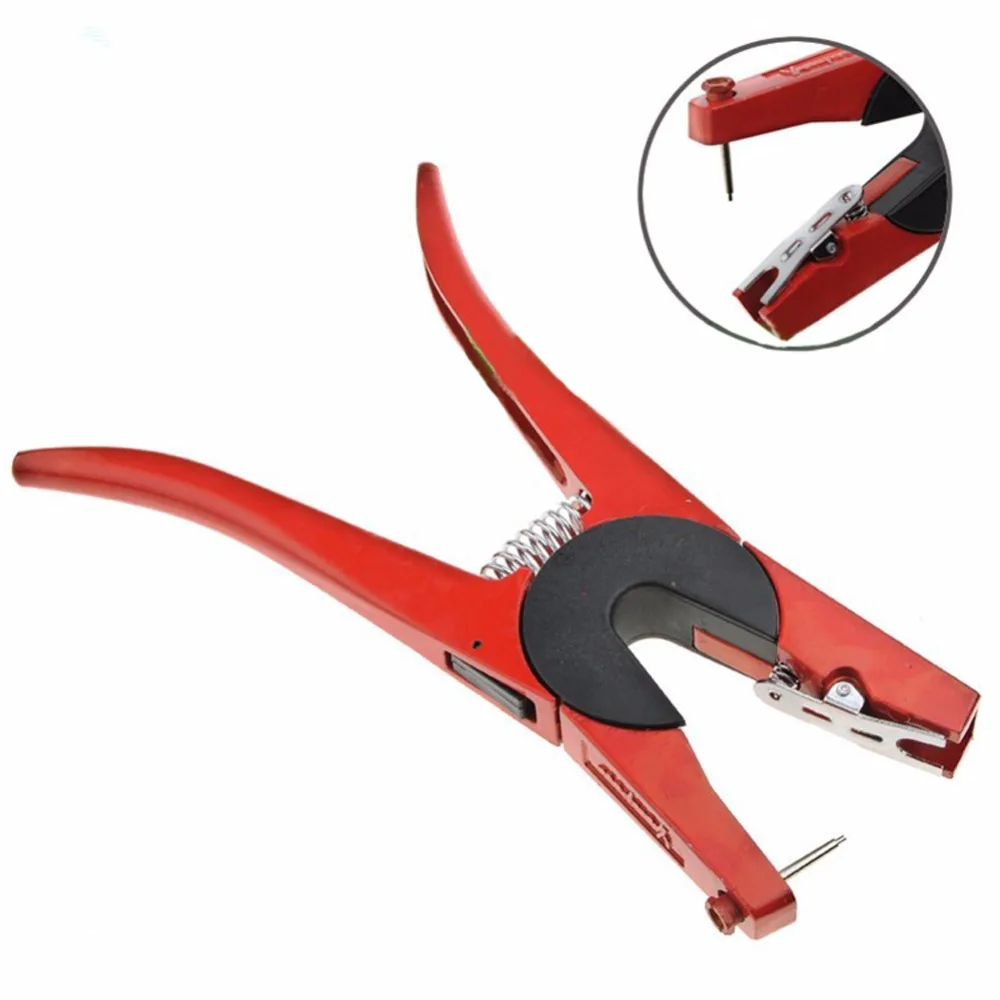 Ear Tag Pliers Livestock Animal Ear Tagging Gun Applicator For Sheep Goat Pig Cattle Rabbit Veterinary Marker Clamp Neddle