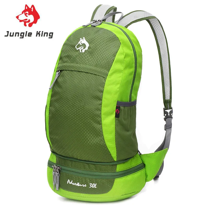 Jungle King – sac à dos multifonction étanche, grande capacité de 30l, pour Sport, alpinisme, peut être plié deux en un, 350g