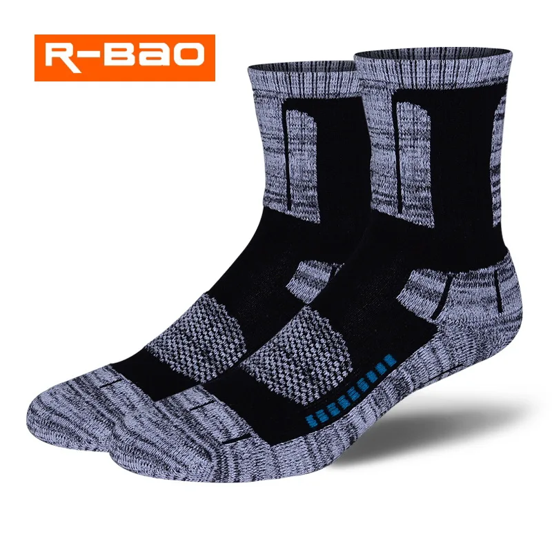 

R-BAO Winter Thicken Cotton Mountaineer Hiking Snowboarding Ski Socks For Women Men Camping Keeping Warm Outdoor Sports Socks