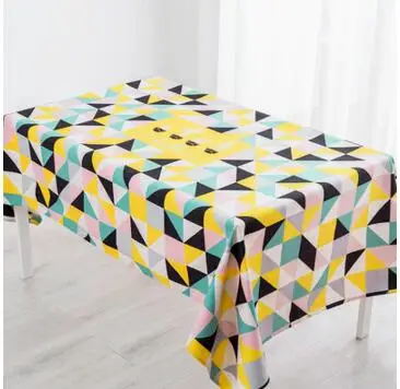 

geometric pattern table cover colorful wave pattern tablecloth cotton linen table cloth home decor dinning room