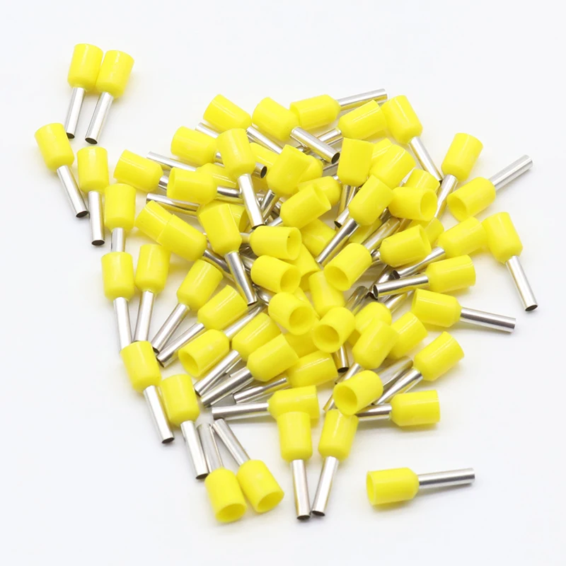 E1508 Tube insulating Insulated terminals 1.5MM2 100PCS/Pack Cable Wire Connector Insulating Crimp Terminal Connector E-