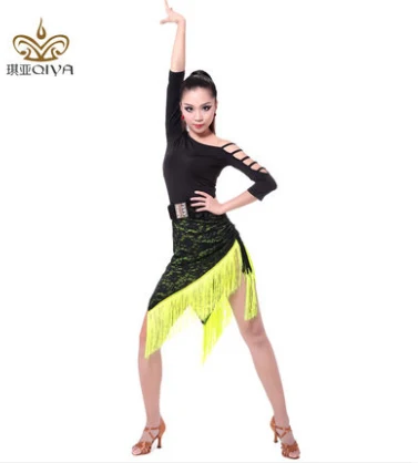 

Latin Dance Dress Women Sexy Ballroom Tango Dance Skirt Girls tanzrock latein salsa vestiti da ballo robe de danse latine femme