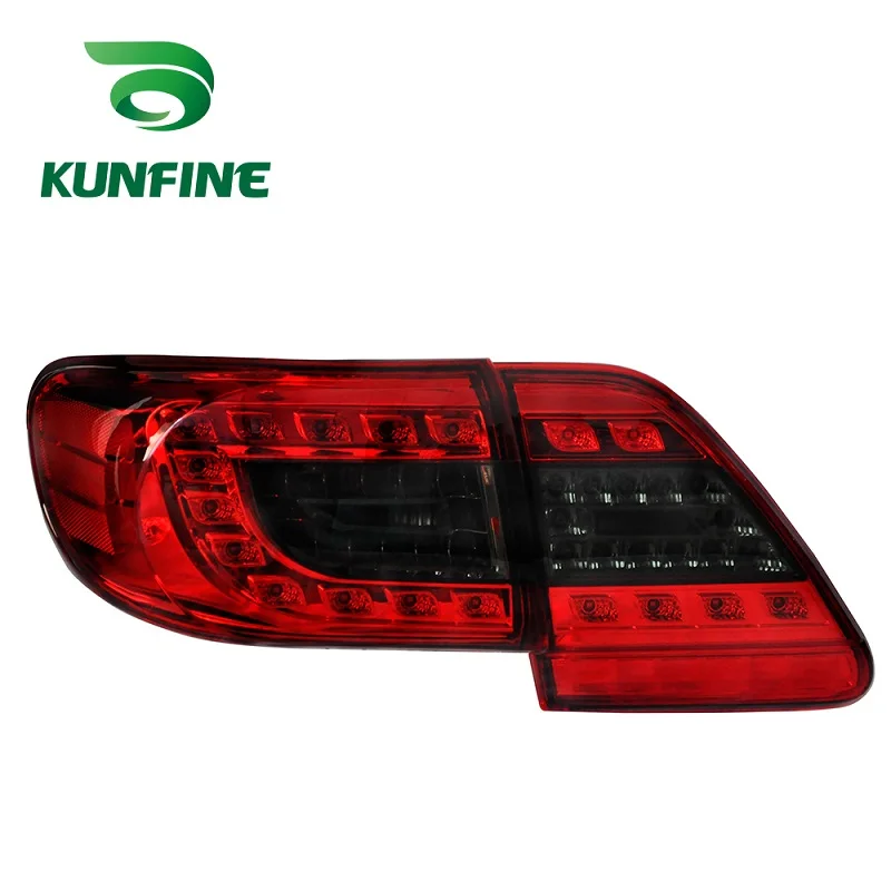 KUNFINE Pair Of Car Tail Light Assembly For TOYOTA COROLLA 2011 2012 2013 LED Brake Light With Turning Signal Light