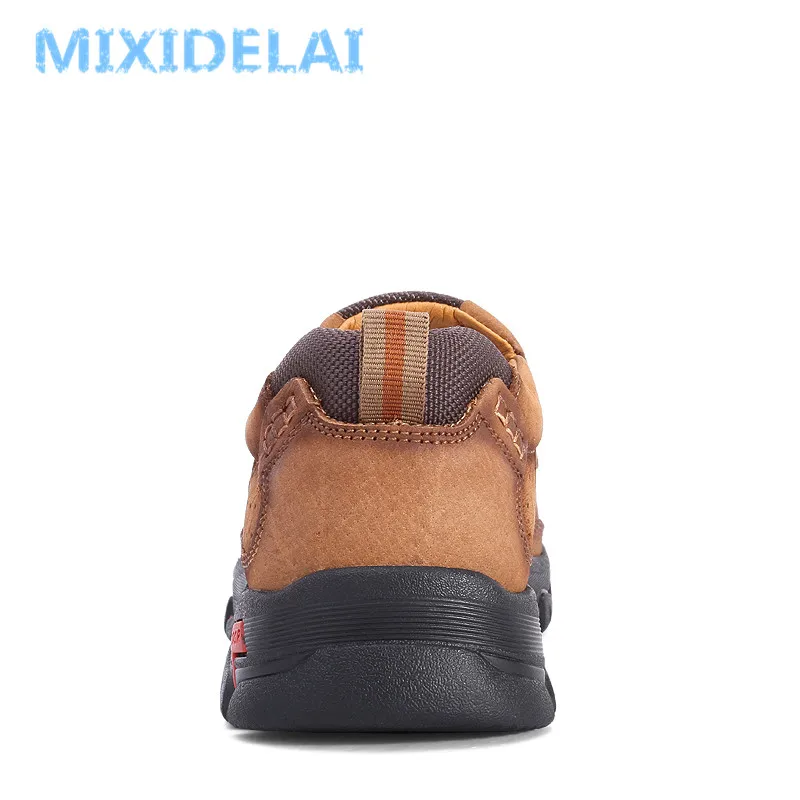 MIXIDELAI Genuine Leather Men Shoes England Trend Male Footwear Set Foot Men\'s Casual Outdoors Man Flats Work Shoes Large Size48