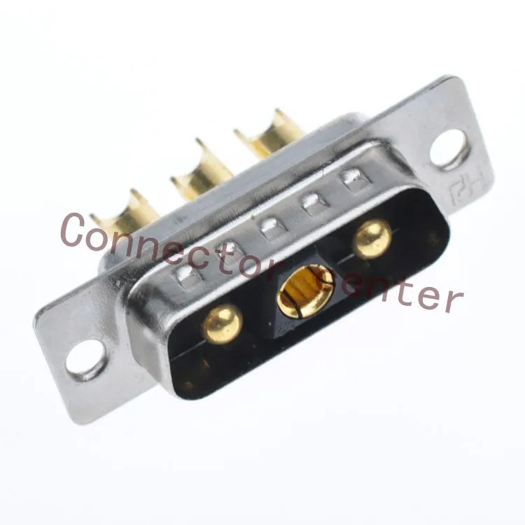 High Power DSUB DB Connector 3V3 male Machined Pin Full Gold Flash Wire Type