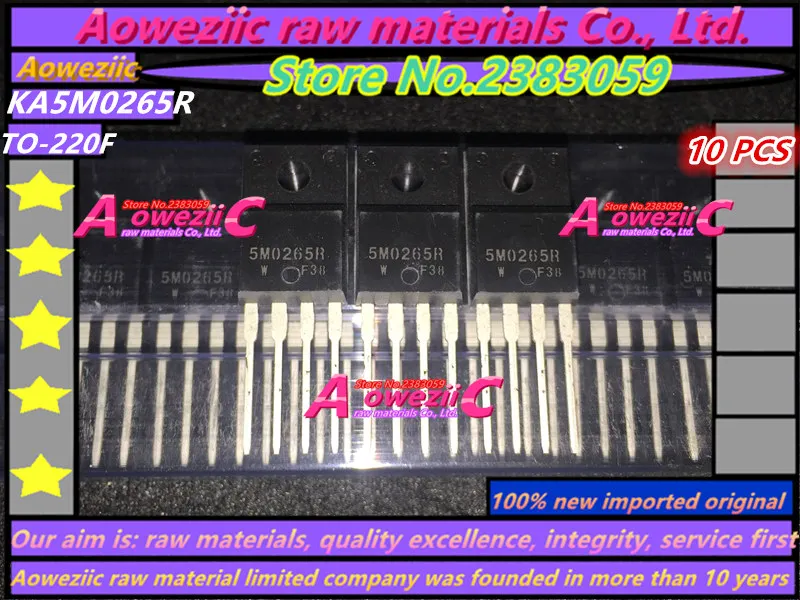 Aoweziic 100% new imported original IGA03N120H2 G03H1202 SPA04N80C3 04N80C3 FSGM0765RWDTU GM0765R KA5M0265R  5M0265R TO-220F