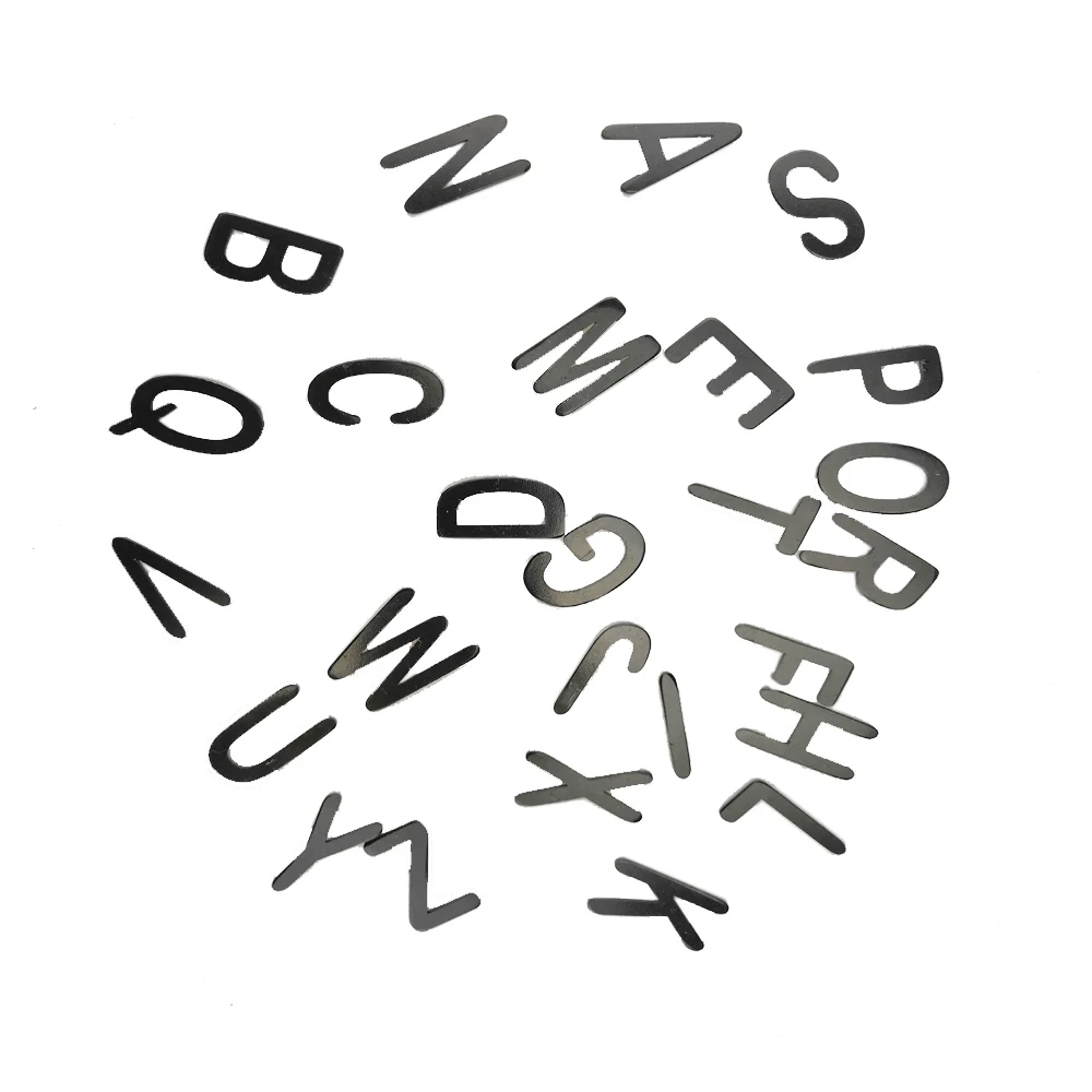 Black Metal Letters with magnet