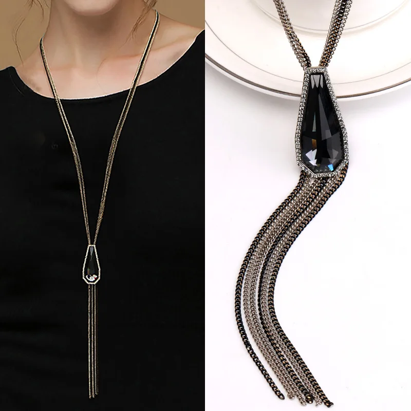 BYSPT Female Pendant Necklace Tassel Long Sweater Chain Necklace Necklace Wholesale necklace pendant pendant Accessories