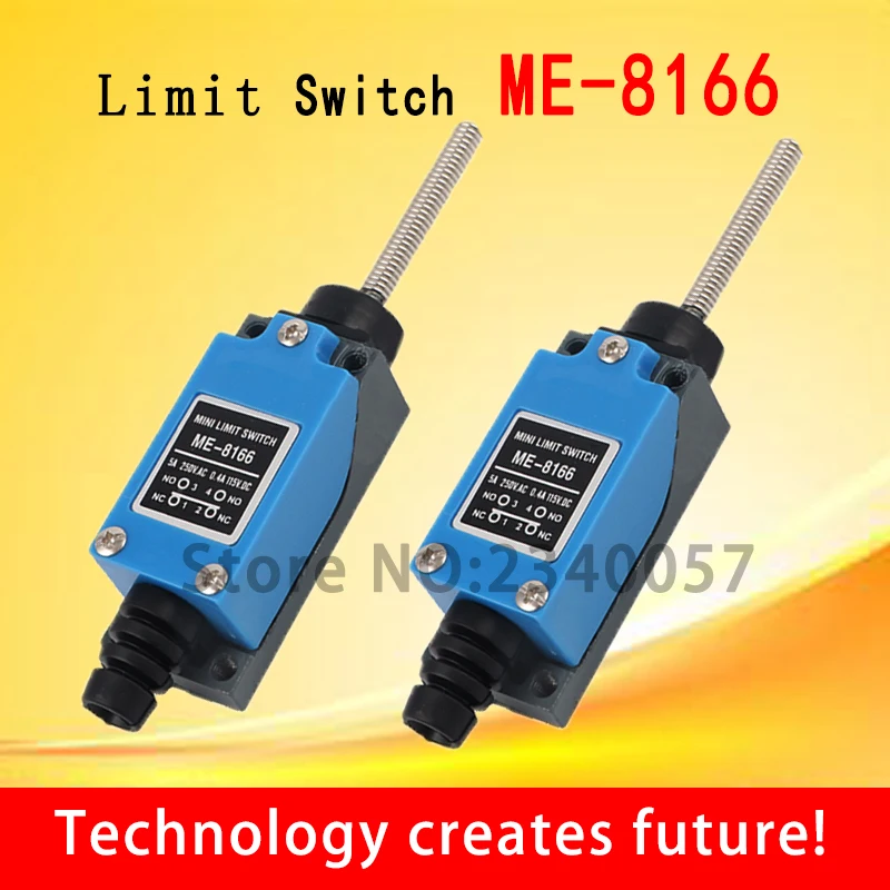 ME-8166 Limit Switch TZ-8166 Rotary Plastic Roller Arm Limit Switch ME8166 Open and close Spring Stick Rod Enclosed Limit Switch