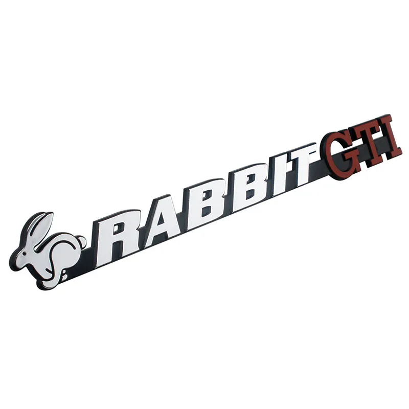 Rabbit Chrome Emblem Golf Passat 3d Custom Car Sticker Decor Mk1 Tailgate Auto Logo