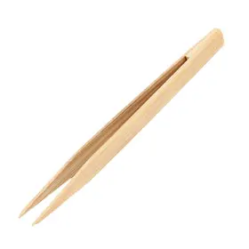 UXCELL 1Pcs 우드 컬러 14.5x1cm 대나무 정전기 방지 뾰족한 팁 스트레이트 핀셋