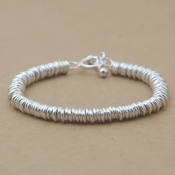 Handmade Thailand 925 Siilver Women Bracelet Sterling Silver Good Luck Bracelet Pure Silver Bracelet