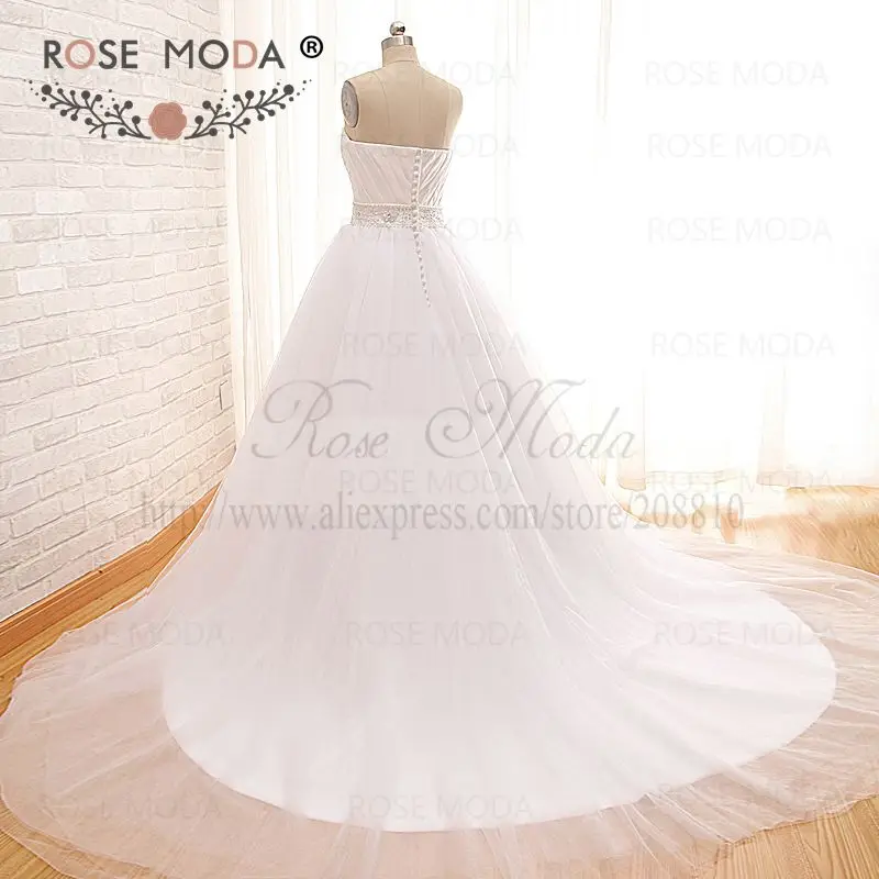 Rosa moda princesa vestidos de casamento foto real