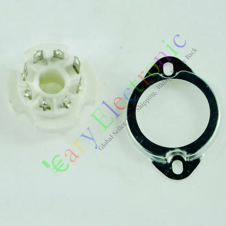 

Wholesale and retail 20pcs 8pin Ceramic vacuum tube sockets valve base Fr EL34 6CA7 6550 KT88 6SN7 6L6 free shipping