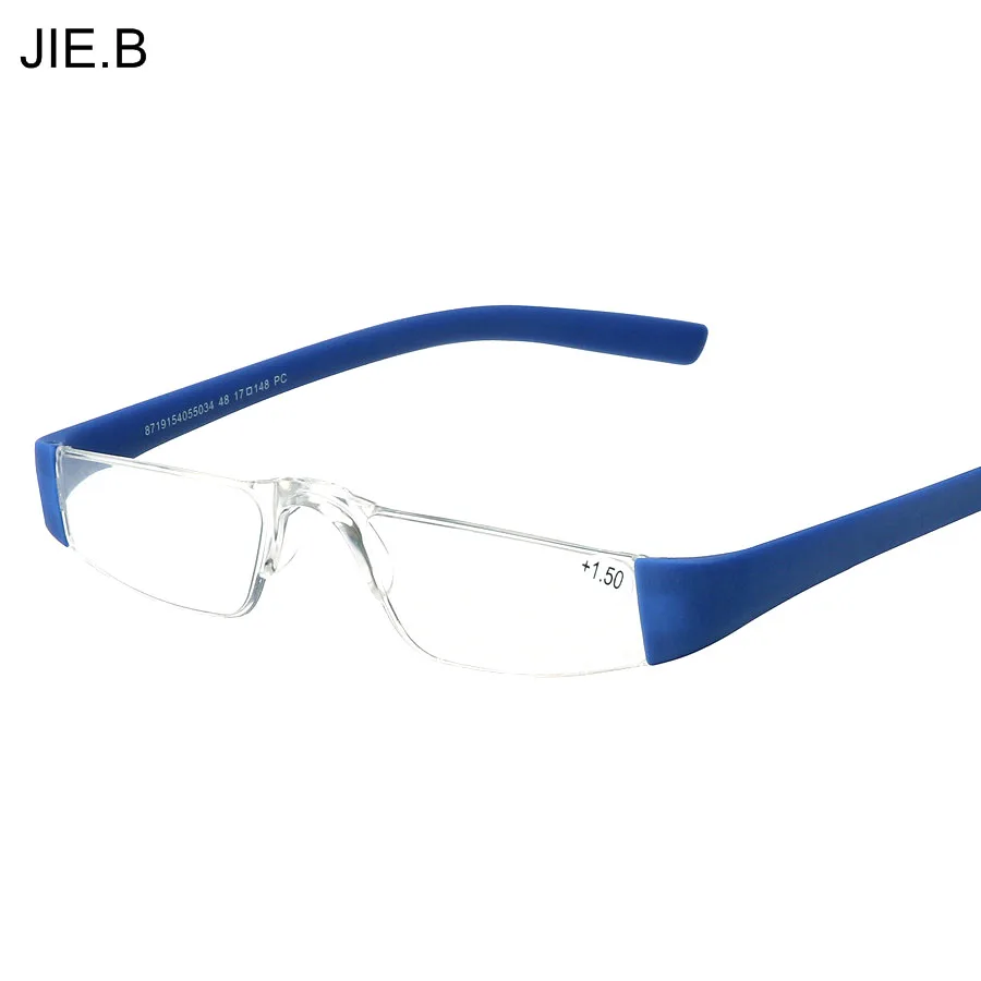 HD Reading Glasses Fashion Clear Lens Plastic Eyewears Light Men Women Color Eyeglasses Presbyopic Glasses Diopter 1.0 to 3.5