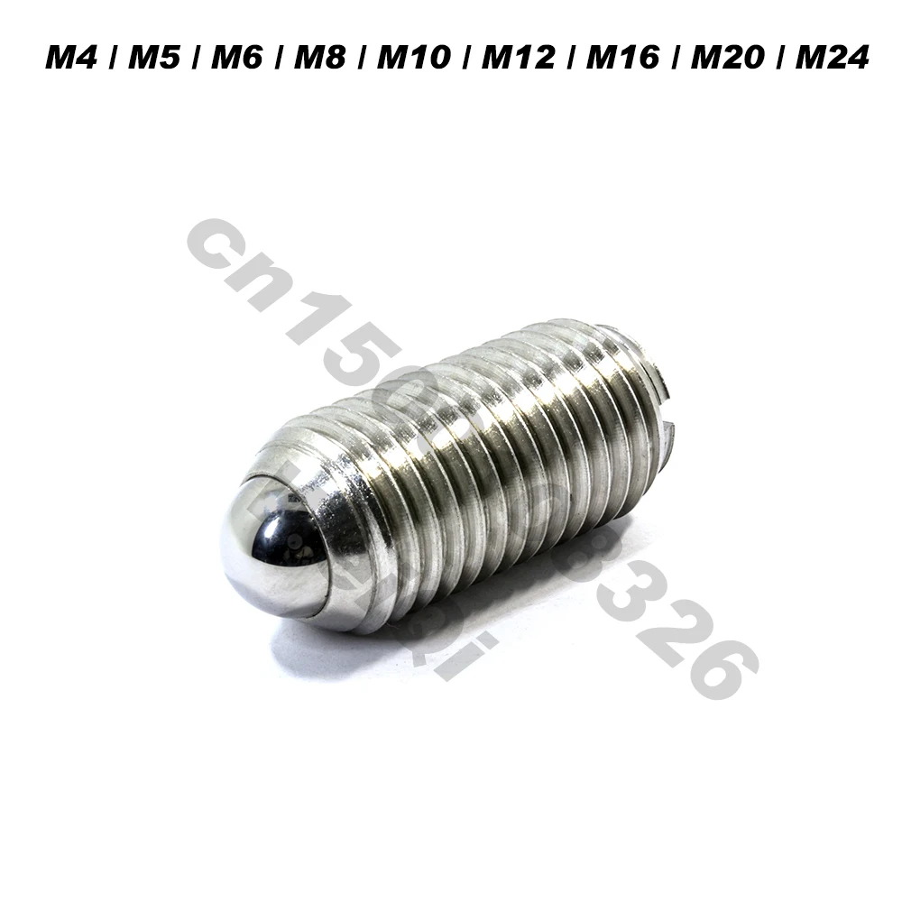 Bal Plunjers, Lente Vlekken, 304 Roestvrij Staal, Lock Lente Schroef, Slot, m4 M5 M6 M8 M10 M12 M24