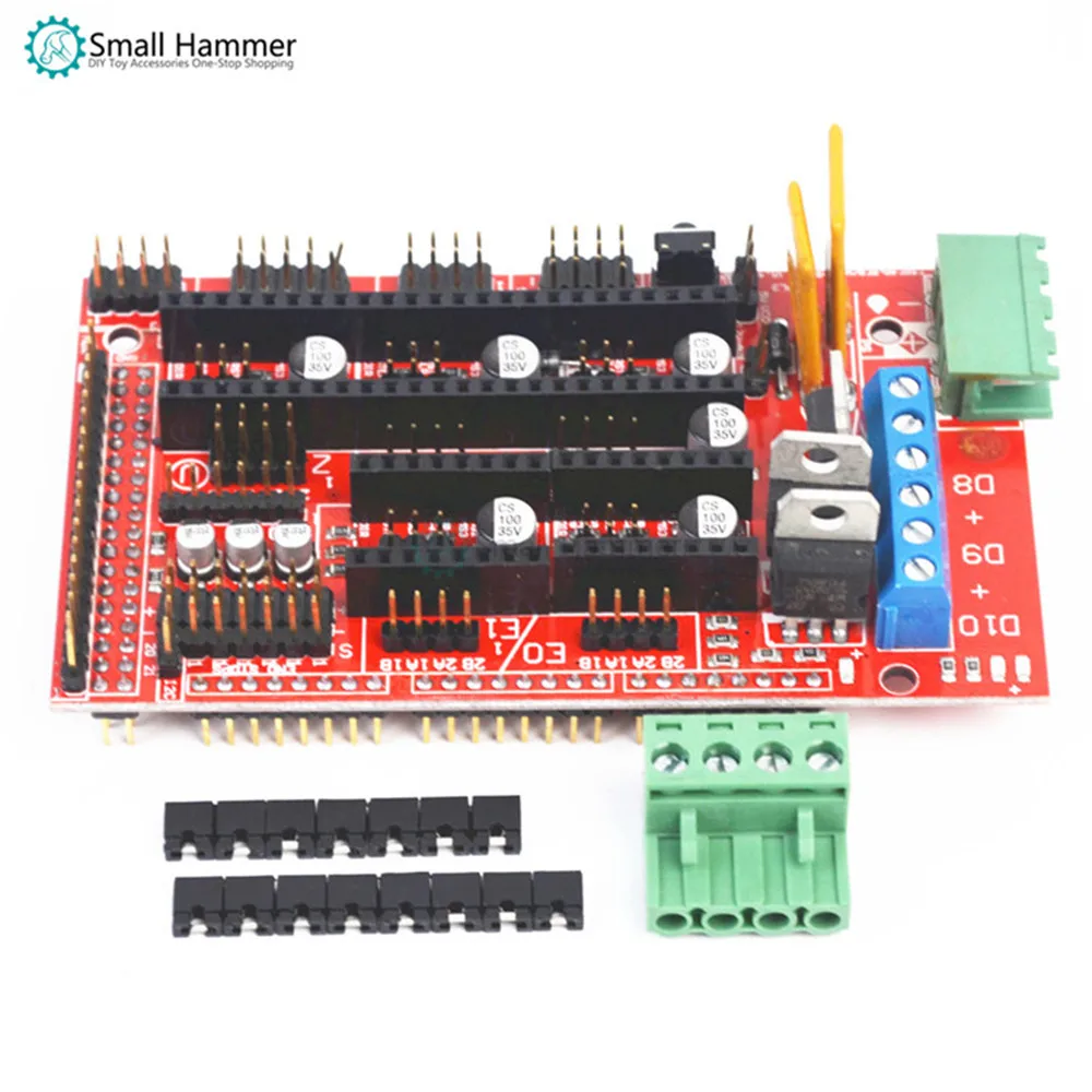 3D controlador de impresora accesorios para Reprap rampas 1,4 panel de control conducir componente placa de expansión